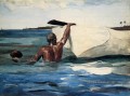 El buceador esponja Realismo pintor marino Winslow Homer